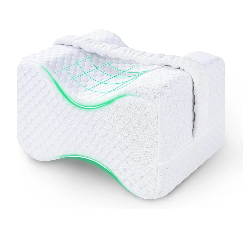 Memory Foam Knee Pillow with Adjustable Strap