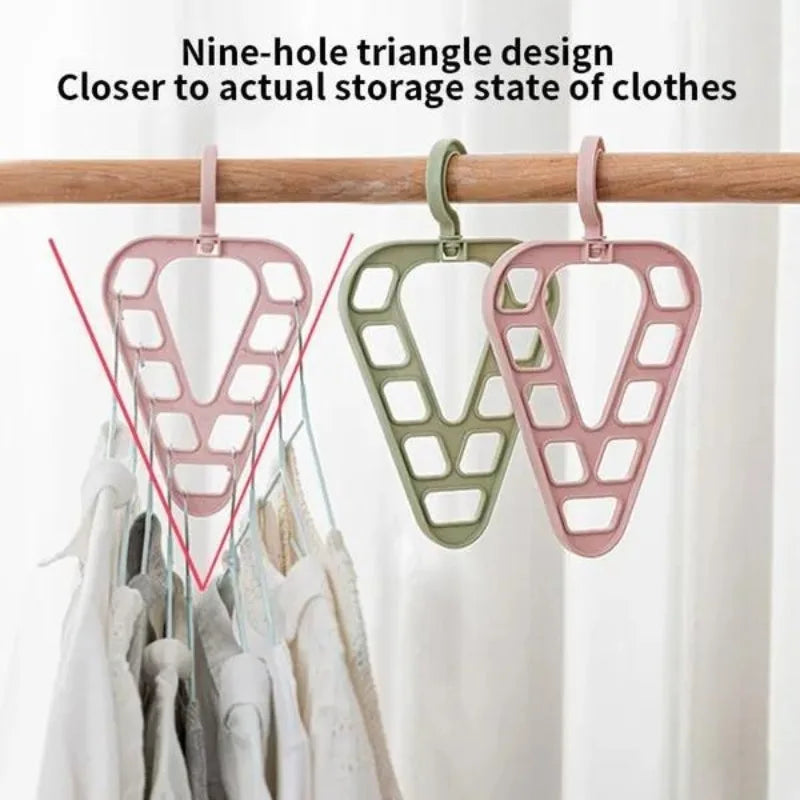 9-Slot Space-Saving Closet Hanger Organizer - Single, 2-Pack or 3-Pack