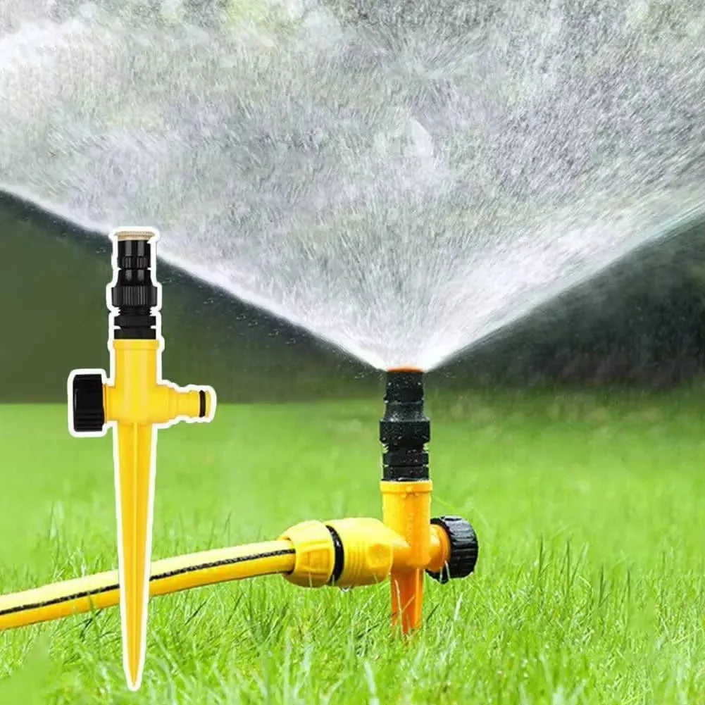 360° Rotating Spike Lawn Sprinkler, 3-Pack - Teal