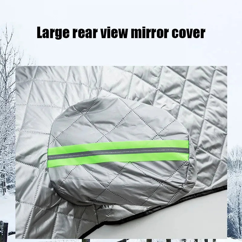 Magnetic Windshield Snow & Frost Cover with Mirror Covers