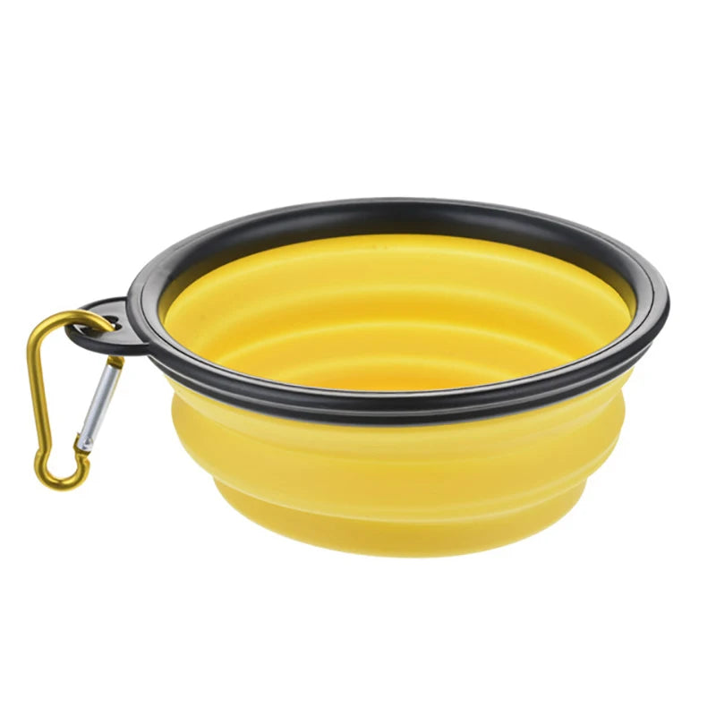 Collapsible Silicone Travel Bowl with Carabiner