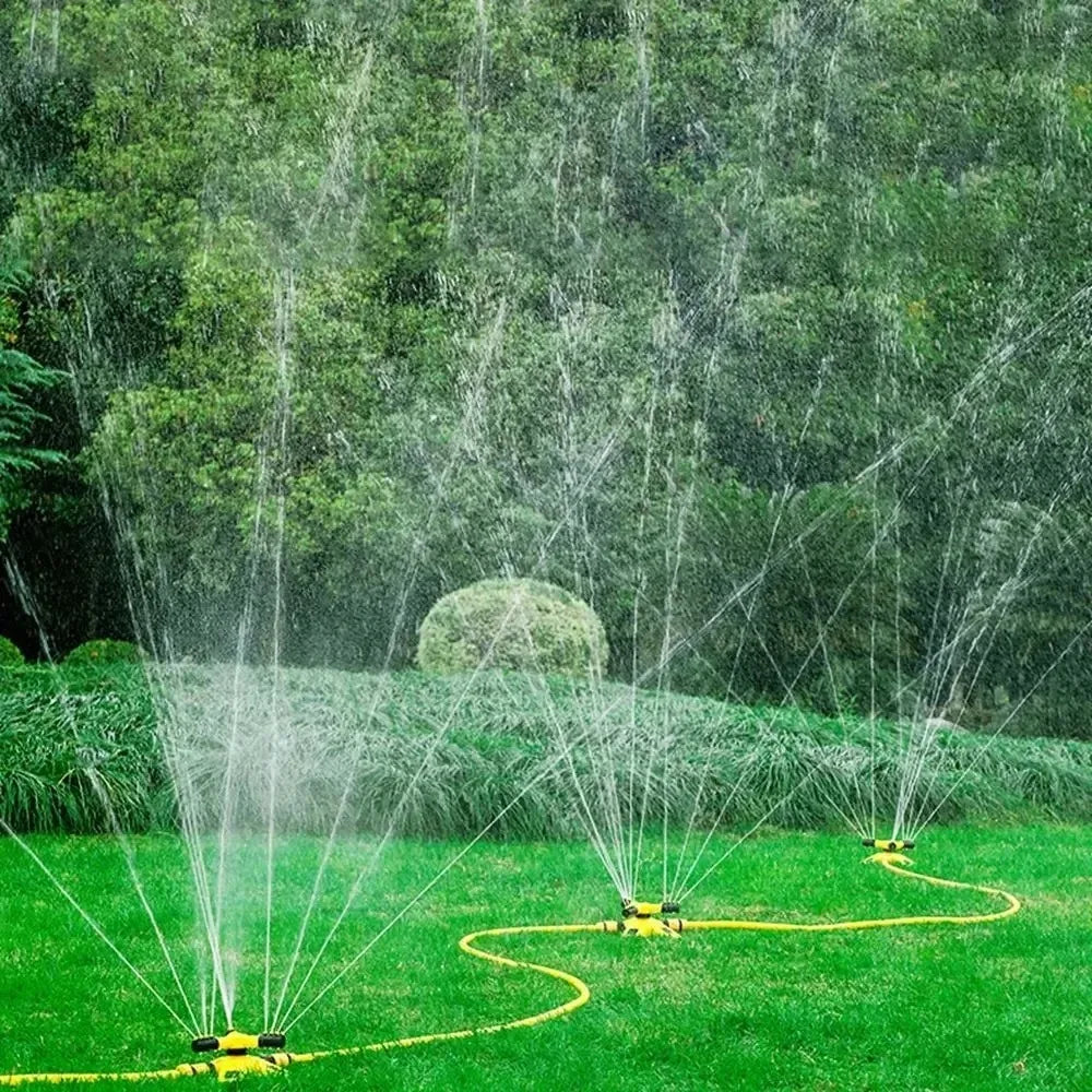 3-Arm 360° Rotating Lawn Sprinkler