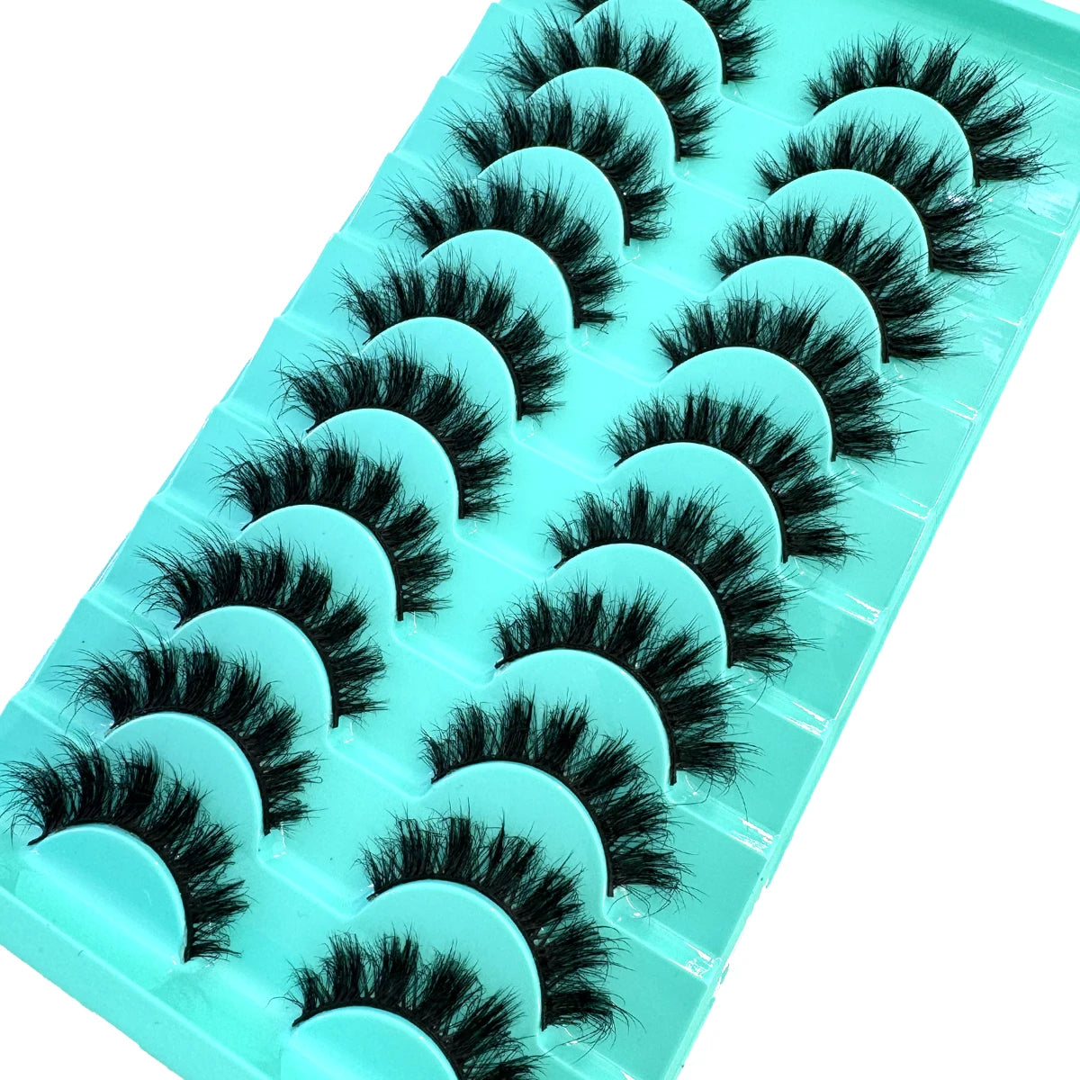 Wispy Faux Mink Strip Lashes, 10 Pairs (Natural 3D)