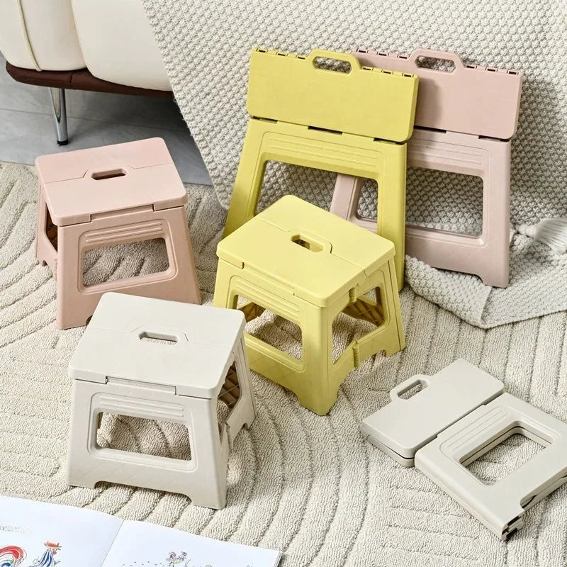 Foldable Portable Stool – Lightweight Camping & Step Stool with Carry Handle