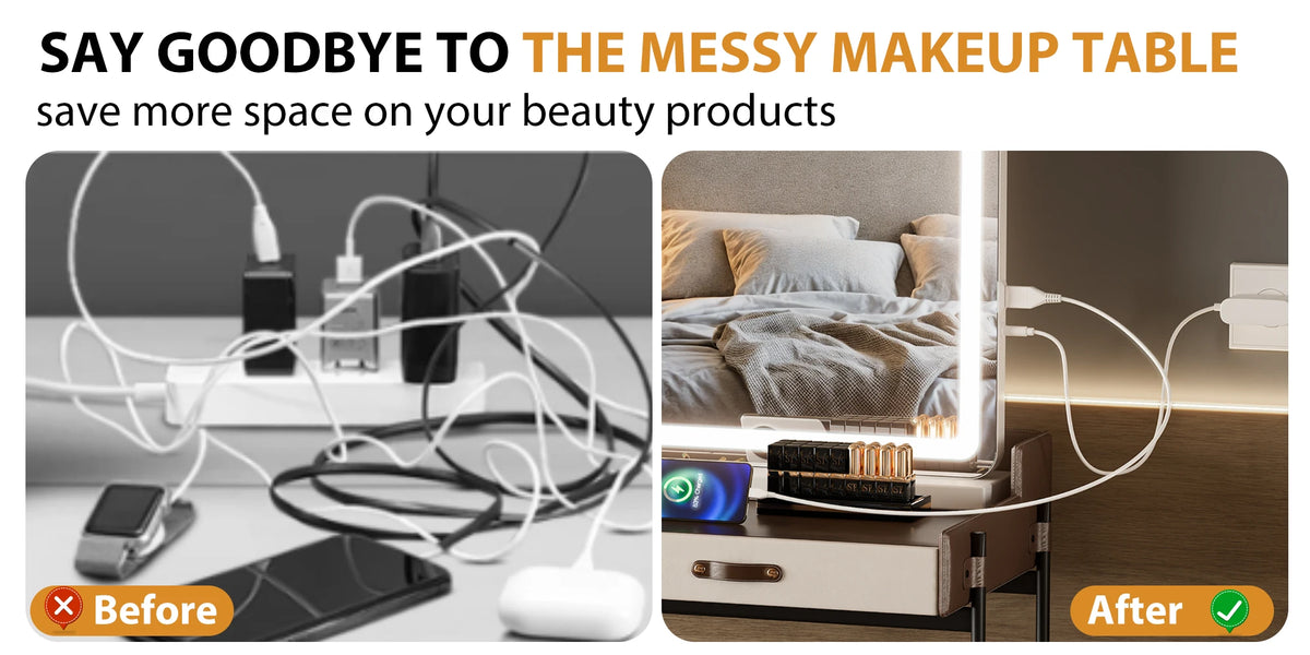 Dimmable LED Vanity Mirror with Memory Function