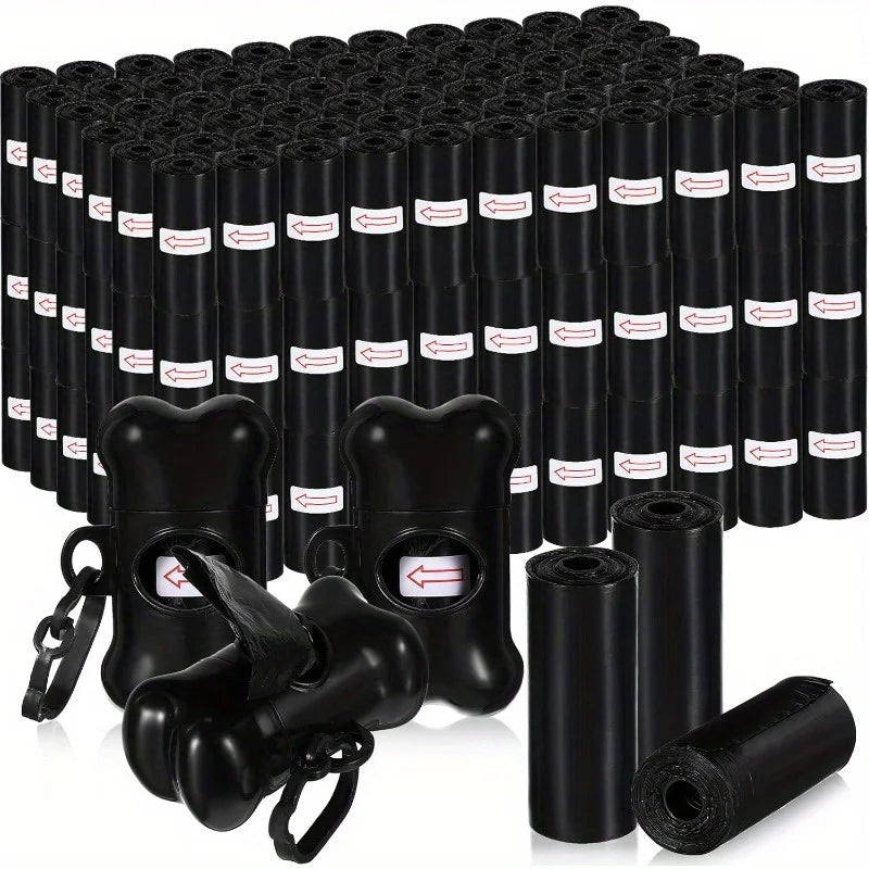Dog Poop Bags 150 Count with Bone Dispenser