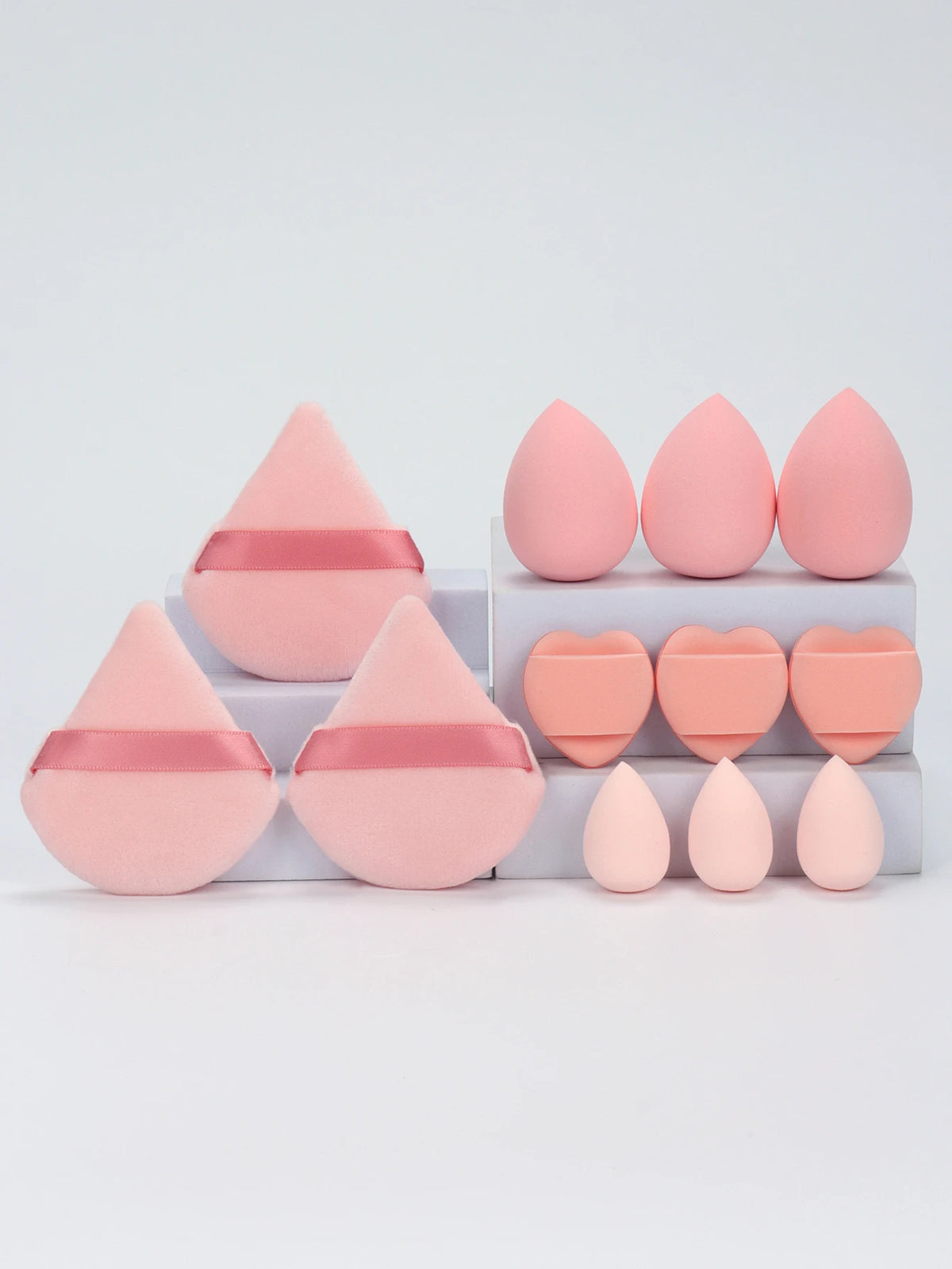 12-Piece Makeup Sponge & Powder Puff Set