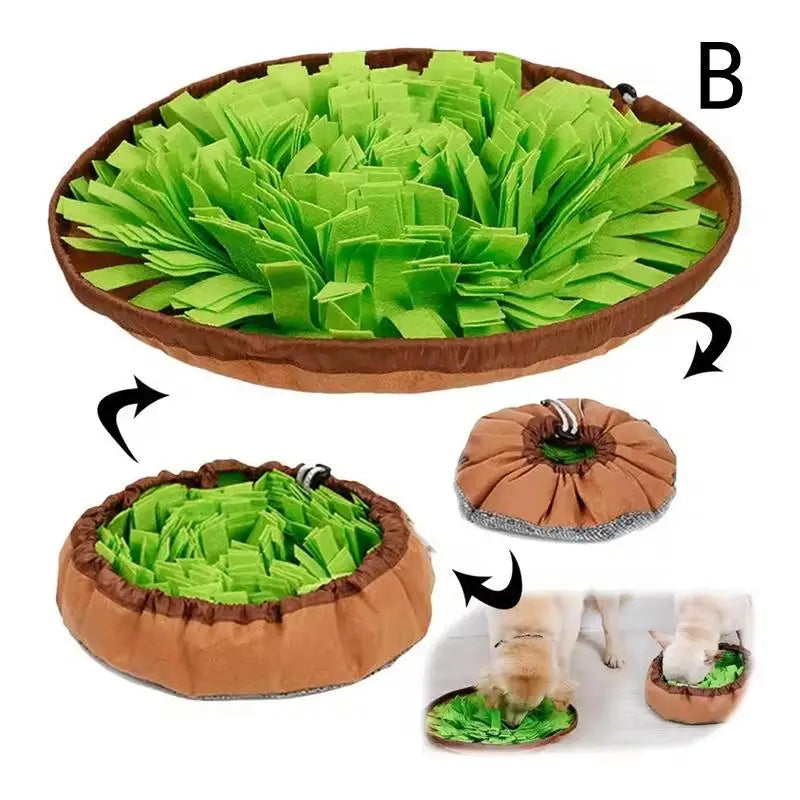 Foldable Snuffle Mat for Dogs – Interactive Foraging Treat Puzzle