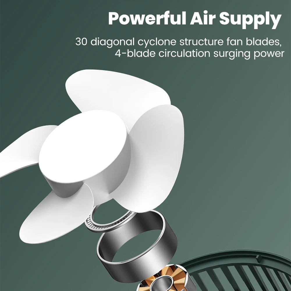 Mini USB Desk Fan – Quiet Personal Table Fan for Home & Office