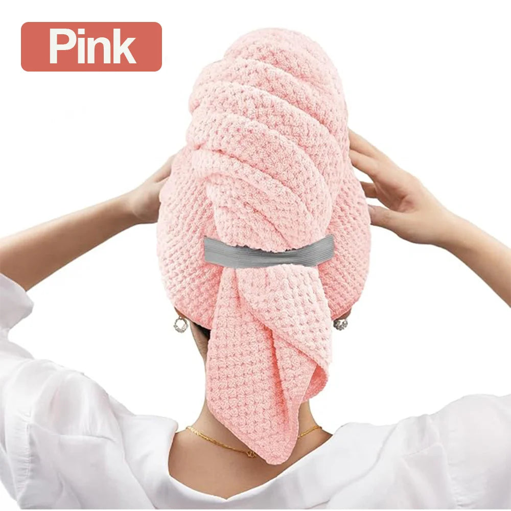 XL Microfiber Hair Towel Wrap