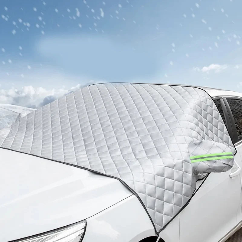 Magnetic Windshield Snow & Frost Cover with Mirror Covers