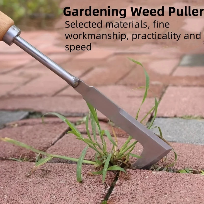 L-Shaped Crack Weeder – Stainless Steel Weeding Tool for Patio, Paver & Sidewalk Gaps