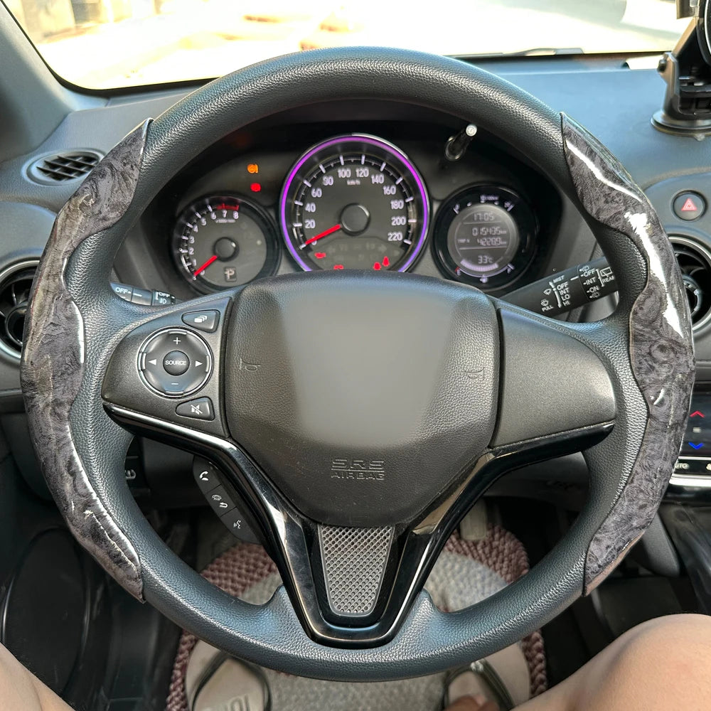 2-Piece Steering Wheel Grip Covers - Universal Fit