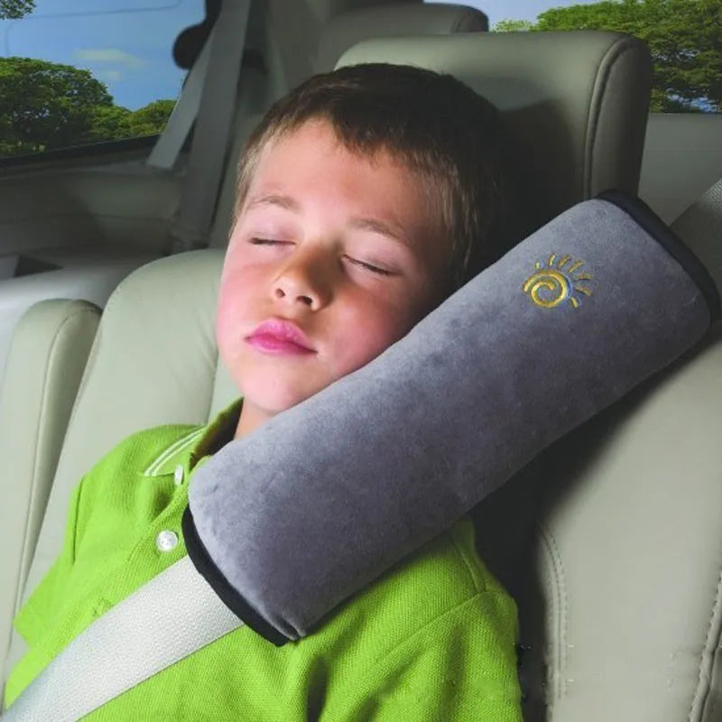 Kids Seat Belt Pillow - Soft Plush Shoulder Strap Cushion (1 Pillow)