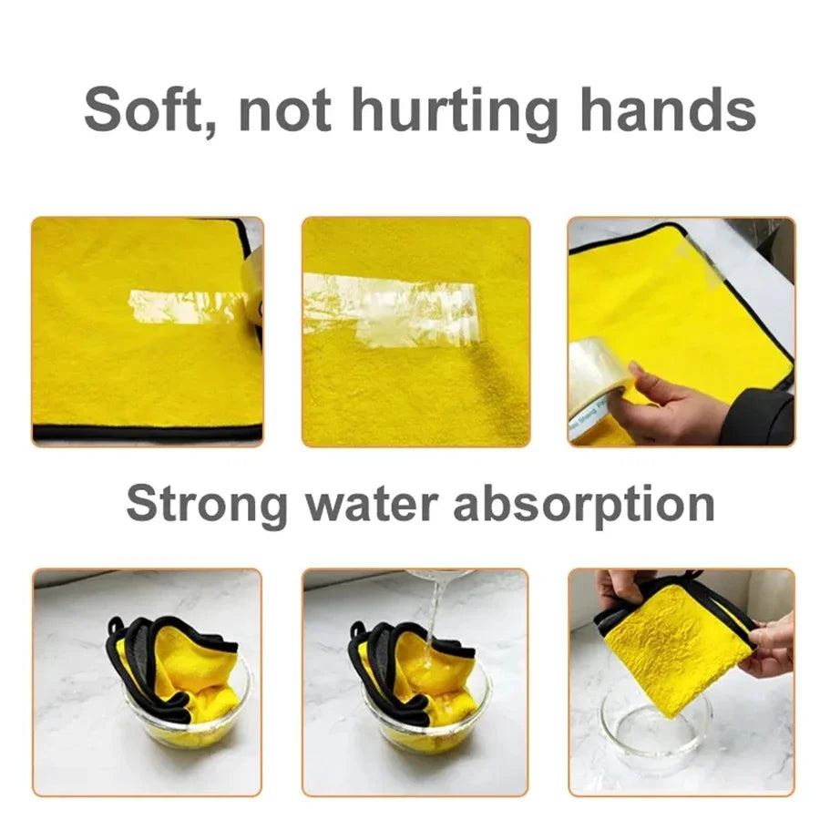 Plush Microfiber Car Detailing Towels