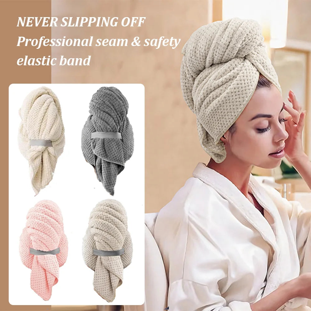 XL Microfiber Hair Towel Wrap