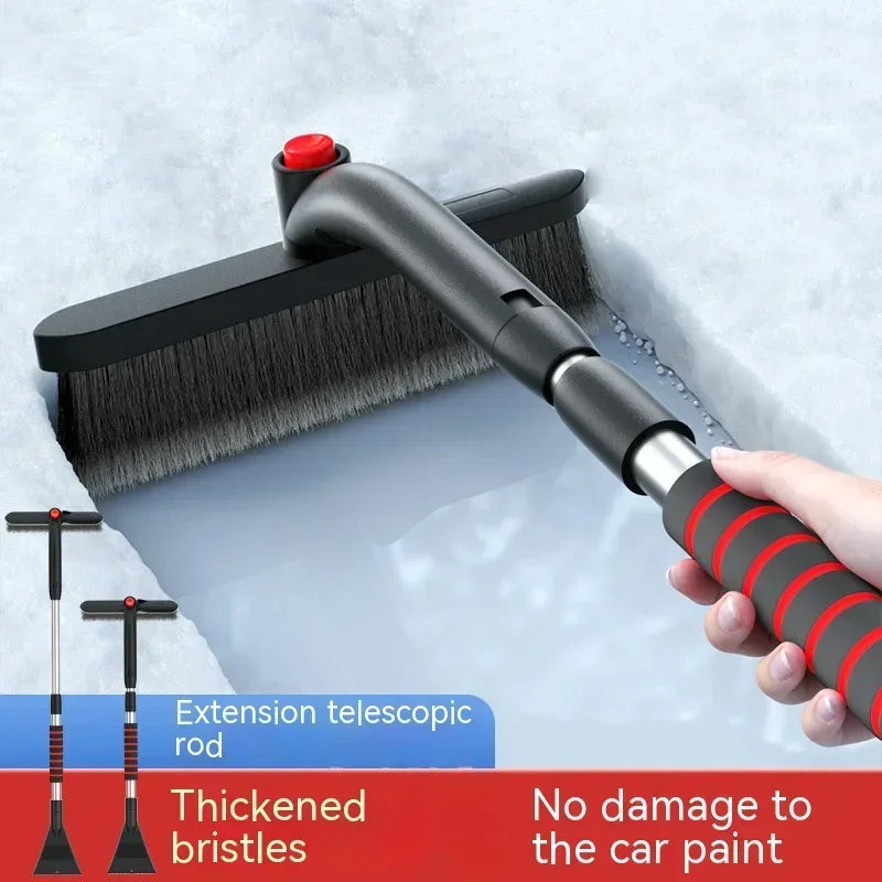 Extendable Snow Brush & Ice Scraper (26-35 in, Detachable)