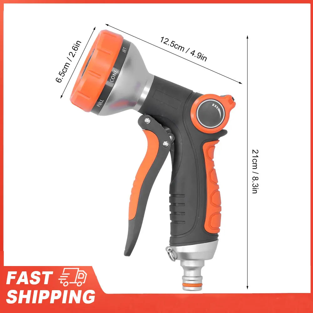 8-Mode Adjustable High Pressure Garden Hose Sprayer