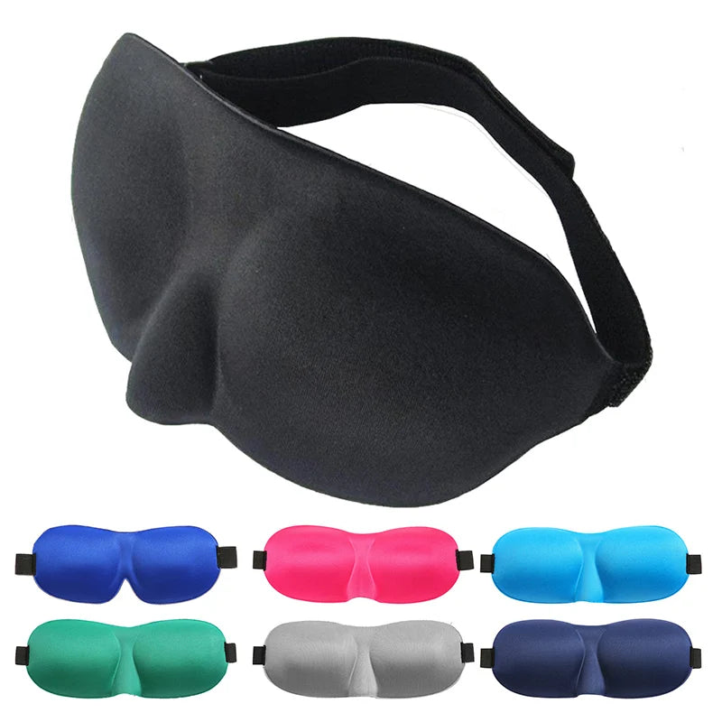 3D Contoured Sleep Mask - Zero Eye Pressure, Light Blocking