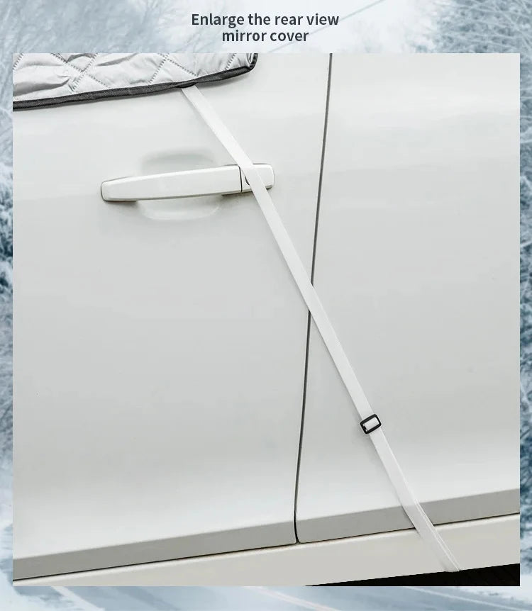 Magnetic Windshield Snow & Frost Cover with Mirror Covers