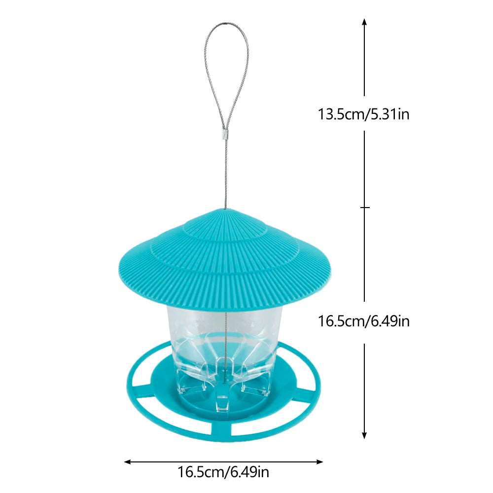 Hanging Gazebo Bird Feeder – Weatherproof Outdoor Seed Feeder for Garden & Patio
