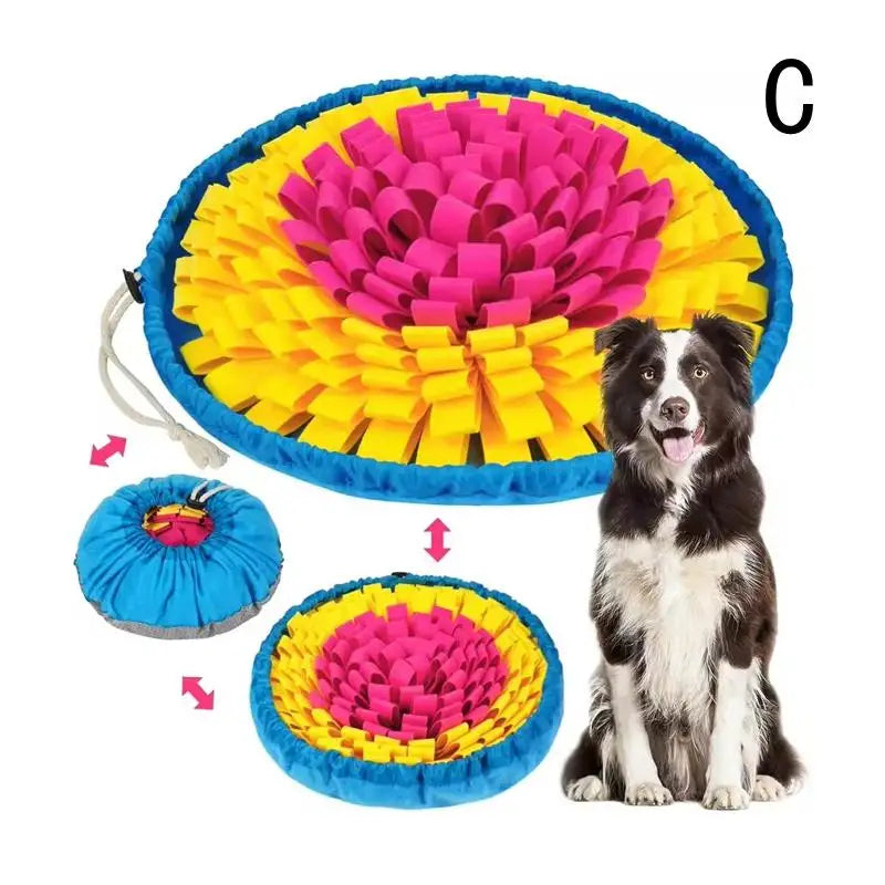 Foldable Snuffle Mat for Dogs – Interactive Foraging Treat Puzzle