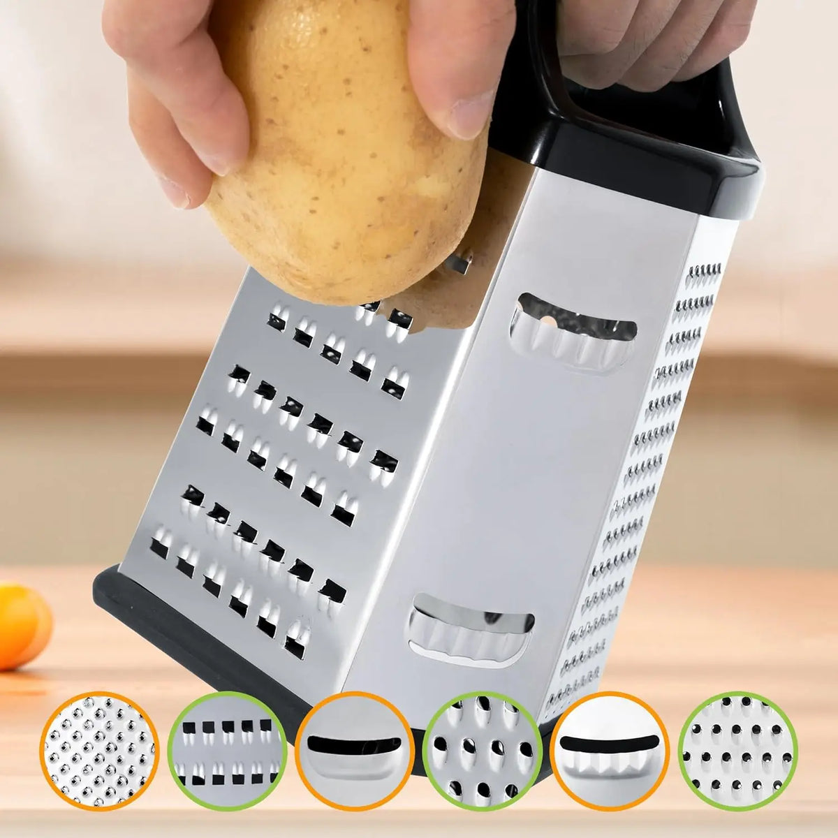 6-Sided Stainless Steel Box Grater