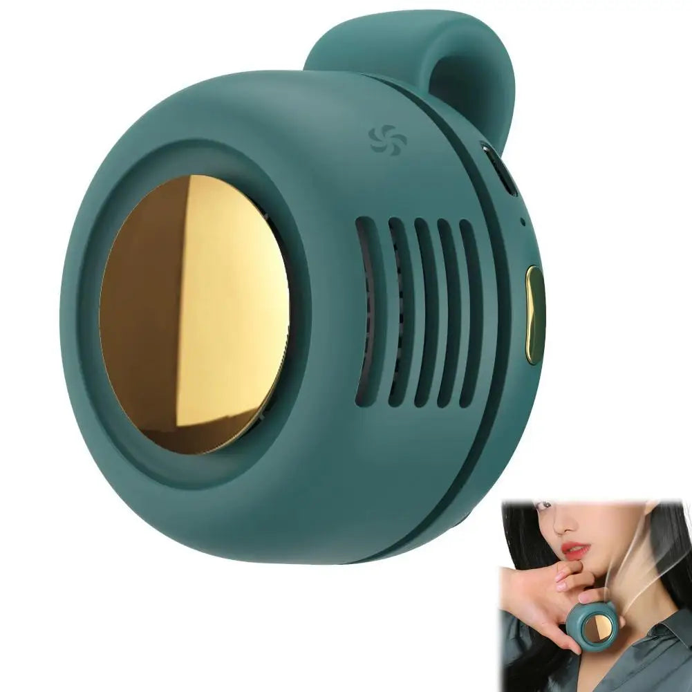 Clip-On Bladeless Waist Fan – Wearable 360° Mini Fan, 3 Speeds, Rechargeable