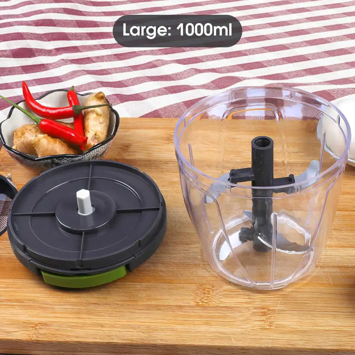 Hand-pull food chopper, 1000 ml