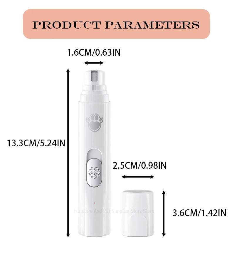 Rechargeable Quiet Pet Nail Grinder