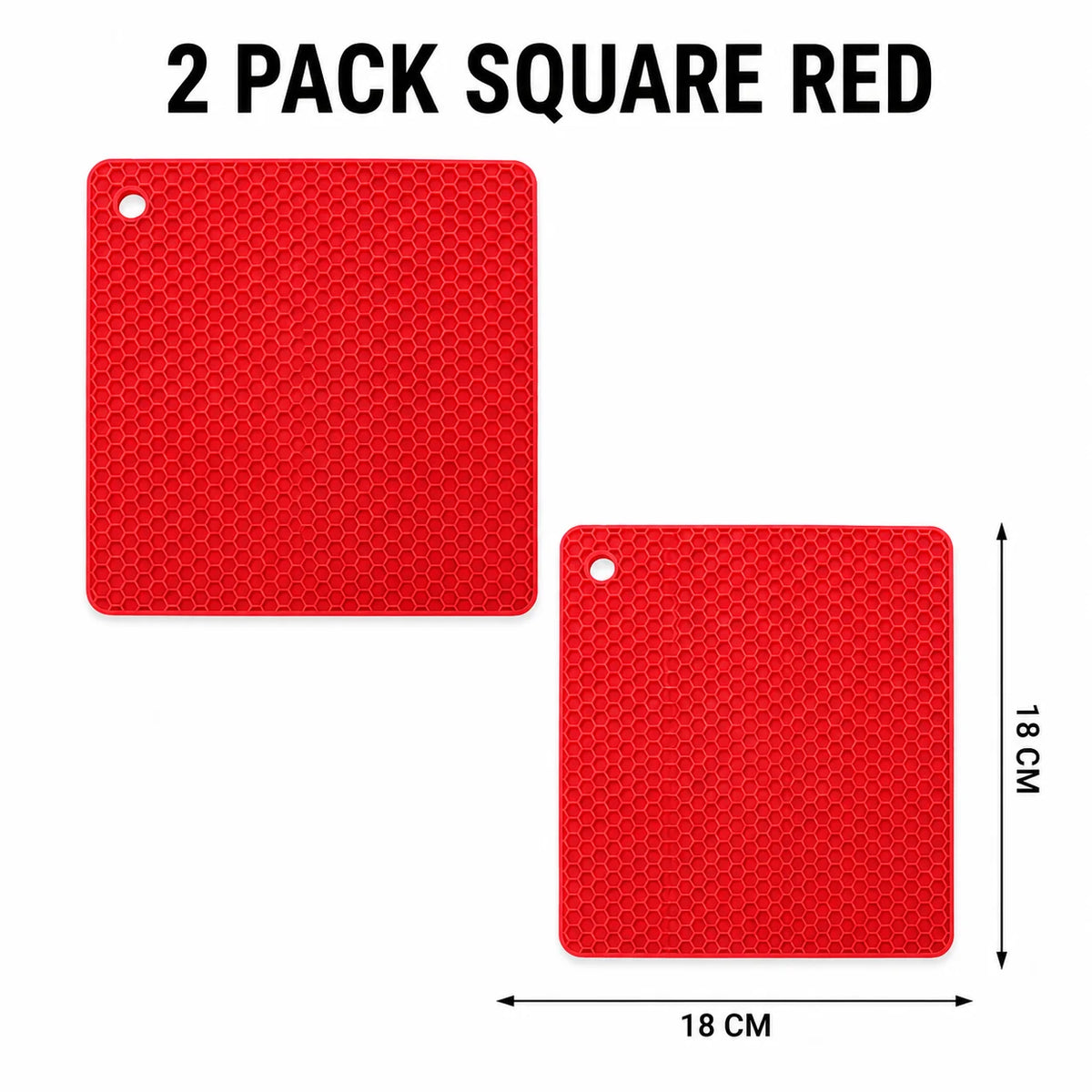 Silicone Honeycomb Trivet Mats, 2-Pack (7 in)