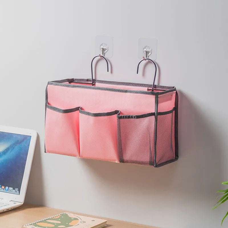 Bedside Hanging Caddy Organizer with Hooks