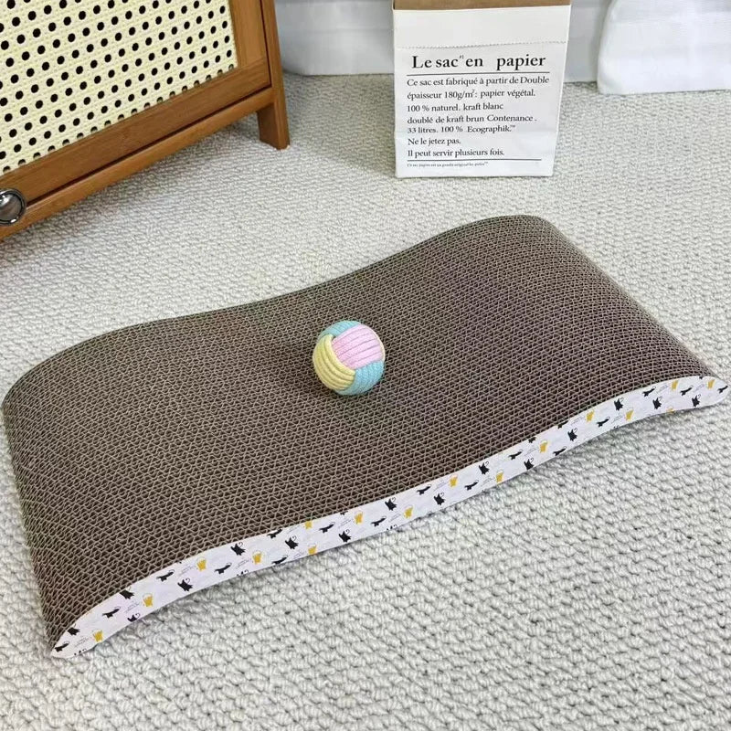 Curved Cardboard Cat Scratcher Lounge