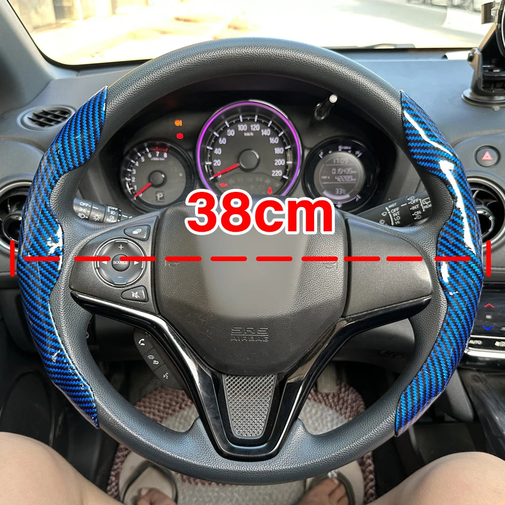 2-Piece Steering Wheel Grip Covers - Universal Fit