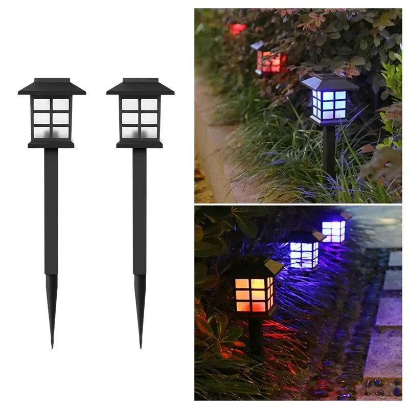 Solar pathway lantern, RGB light