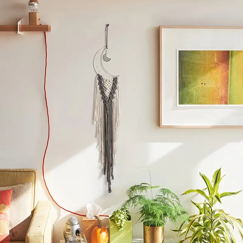 Handwoven Dream Catcher Wall Tapestry
