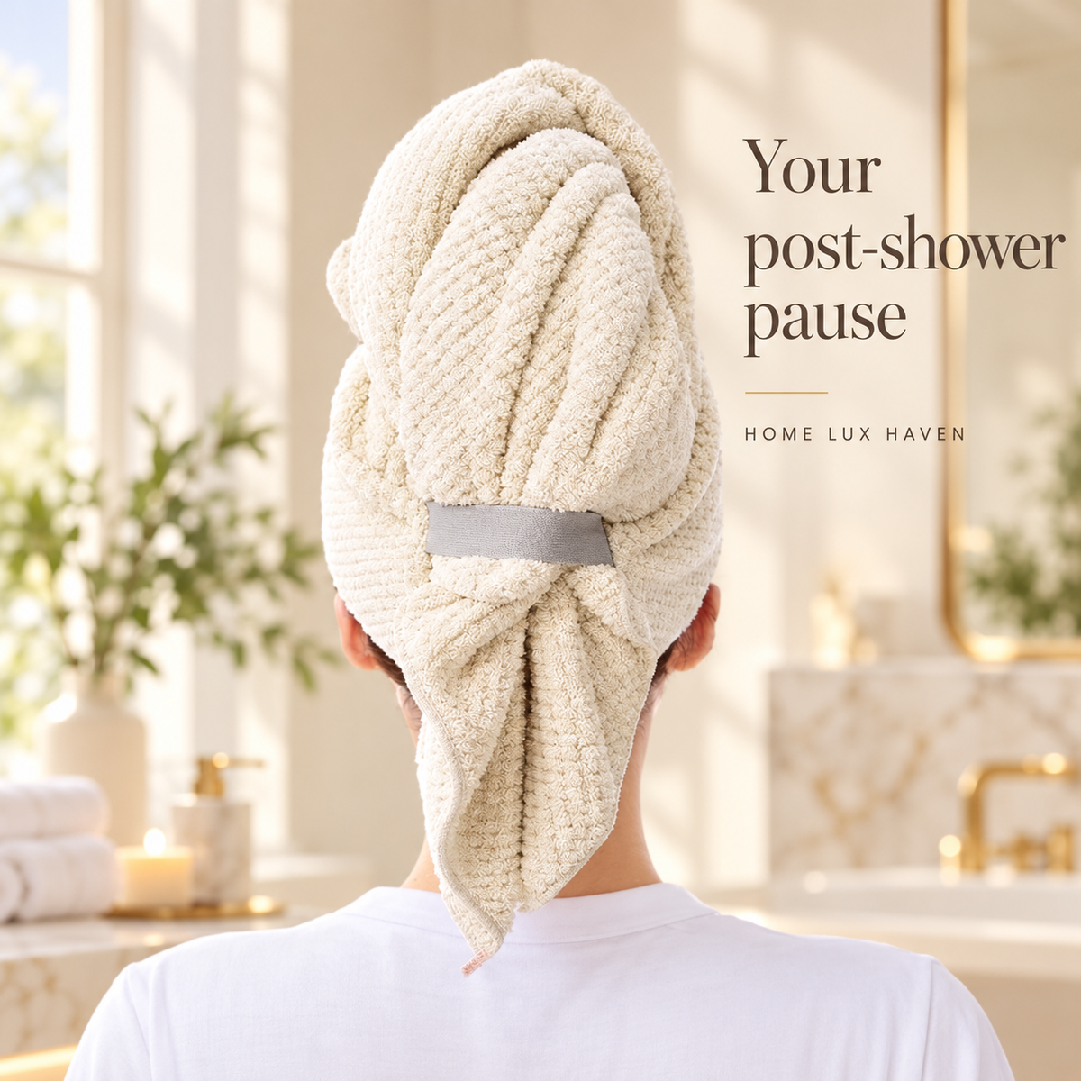 XL Microfiber Hair Towel Wrap