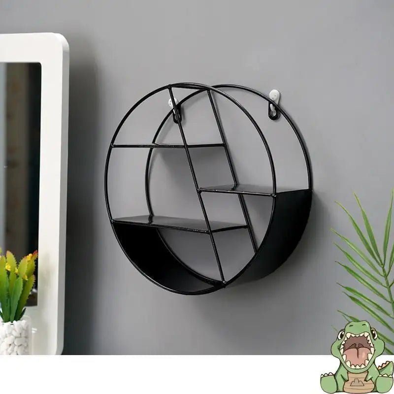 Wrought Iron Wall Décor – Geometric Hanging Accent