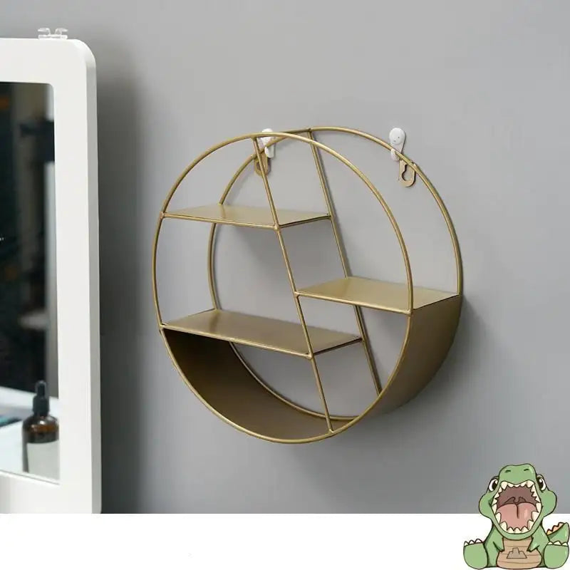 Wrought Iron Wall Décor – Geometric Hanging Accent