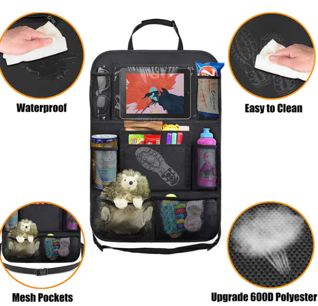 Car Rear Seat Organizer & Storage Bag