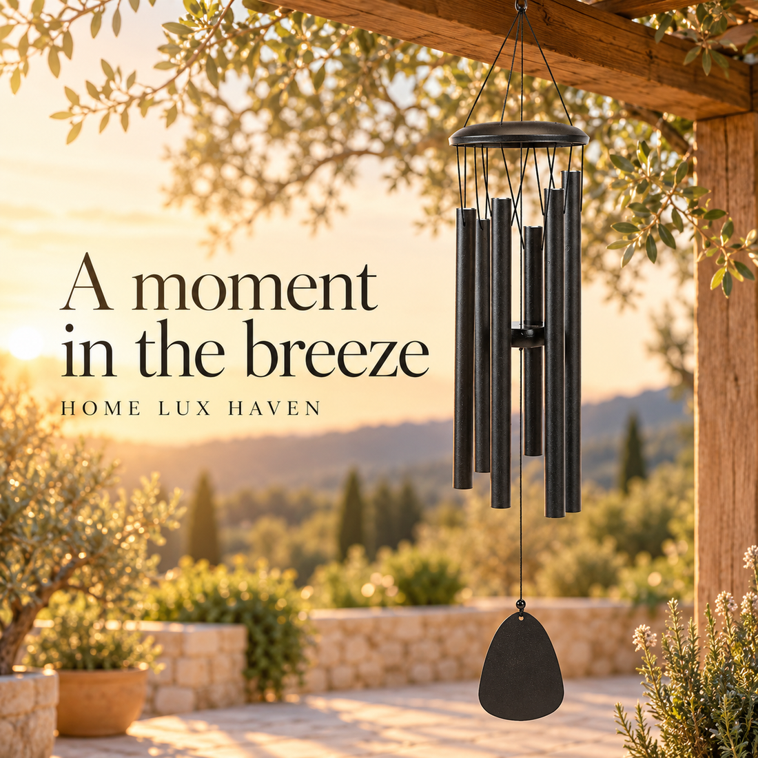 Serenity Deep-Tone Outdoor Wind Chime ? 26 Inch - advertising image 01