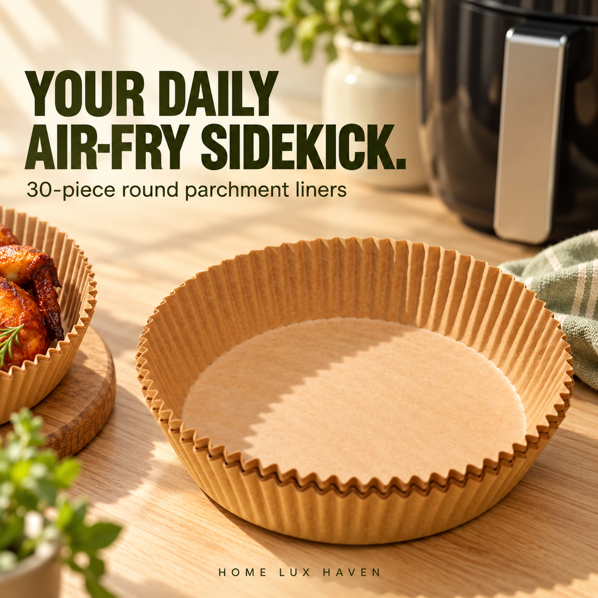 Non-Stick Air Fryer Parchment Liners - advertising image 02