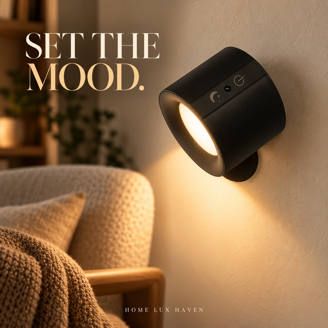 Touch-Control Rotating LED Wall Sconce – Dual Head Night Light - advertising image 01