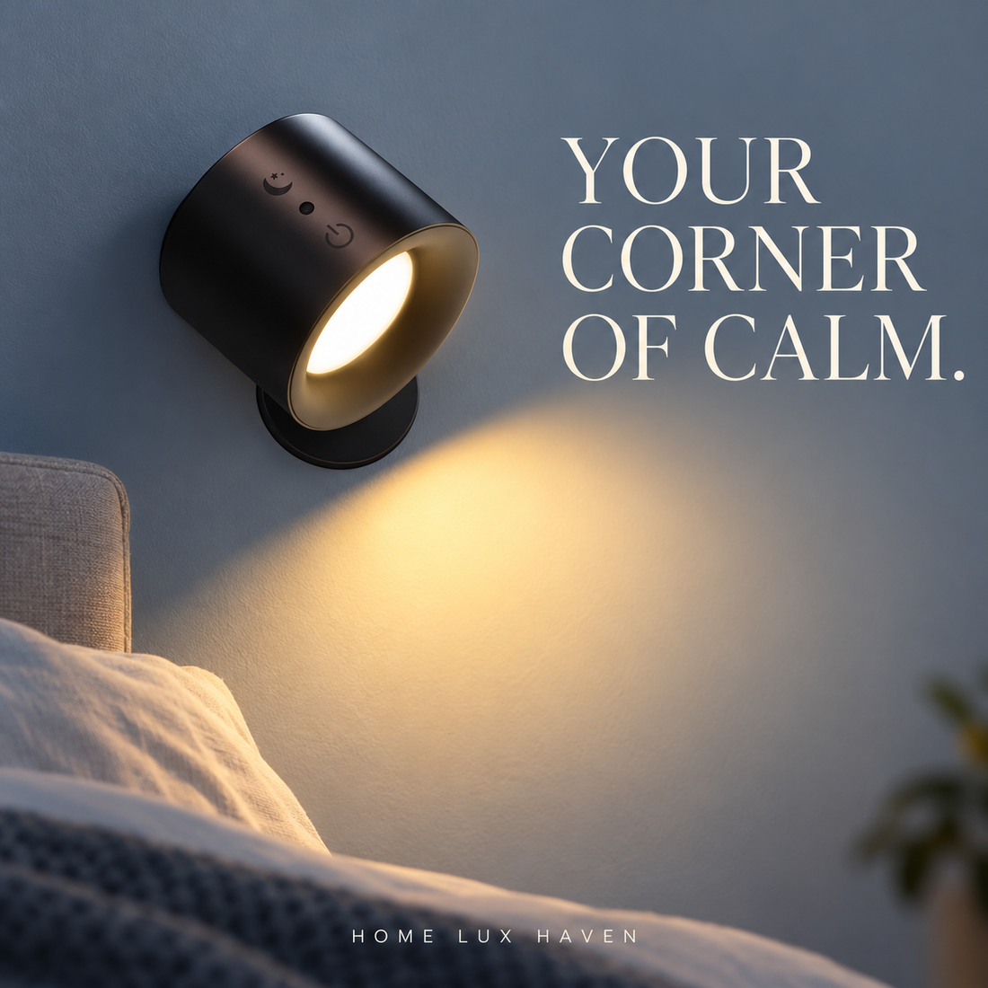 Touch-Control Rotating LED Wall Sconce – Dual Head Night Light - advertising image 01