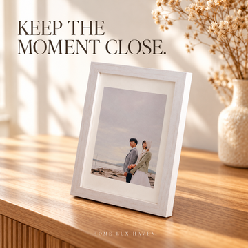 Vintage Wood Photo Frame with Stand - advertising image 01