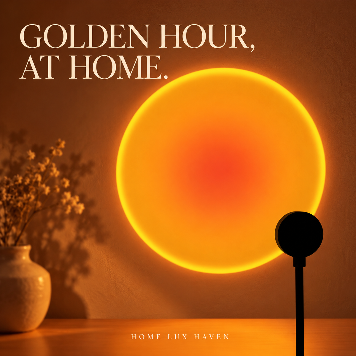 USB Sunset Projection Lamp - advertising image 01