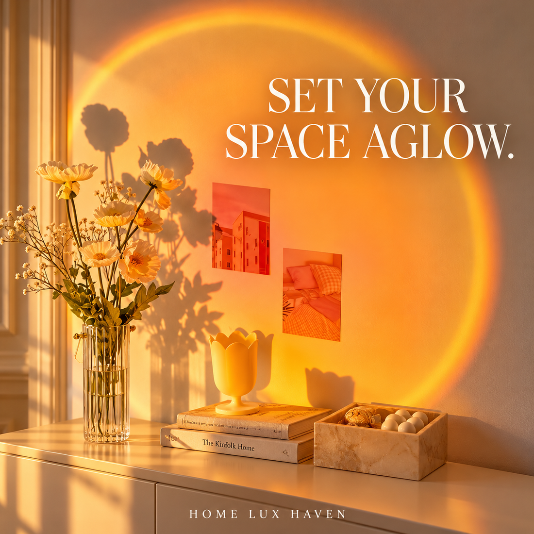 USB Sunset Projection Lamp - advertising image 01