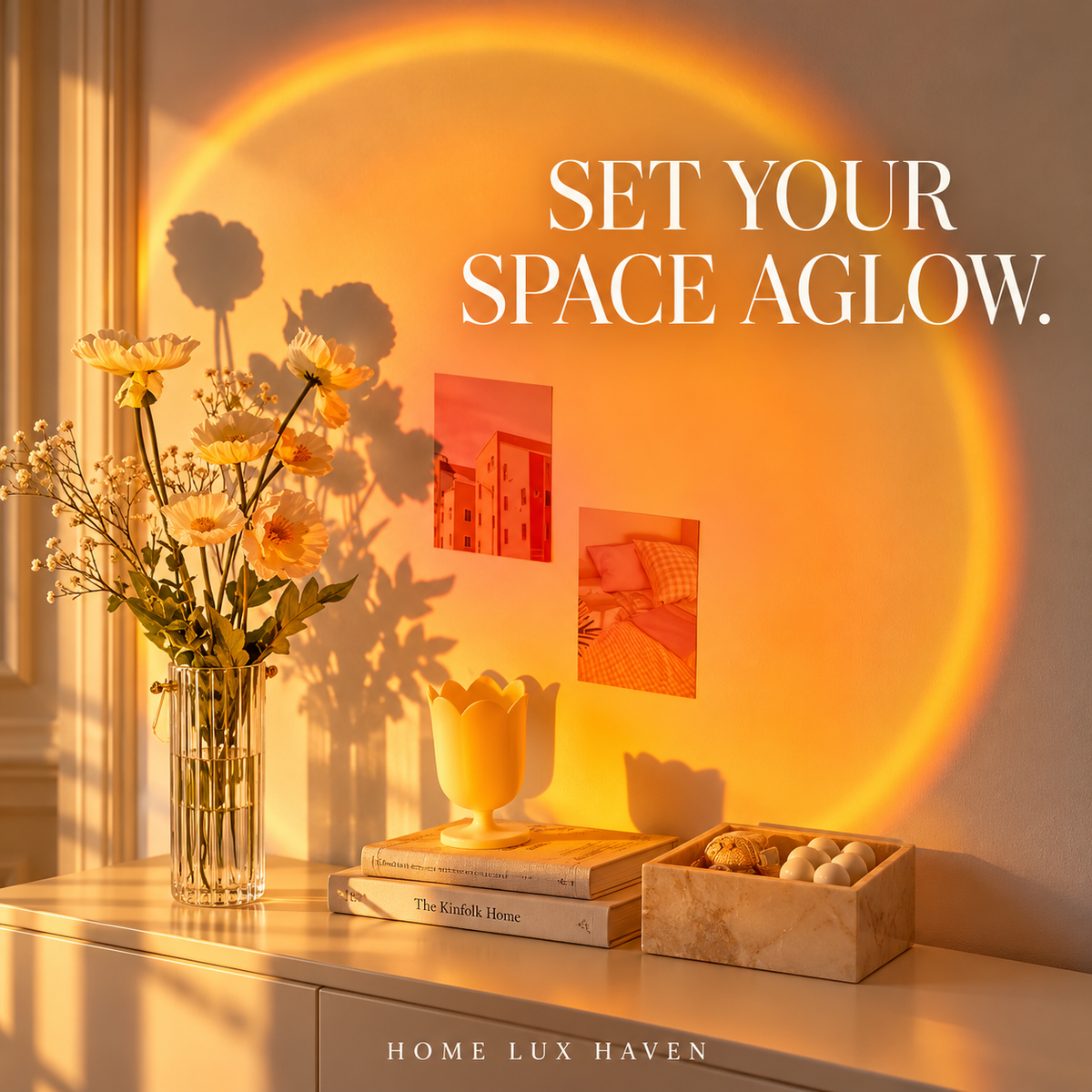 USB Sunset Projection Lamp - advertising image 02
