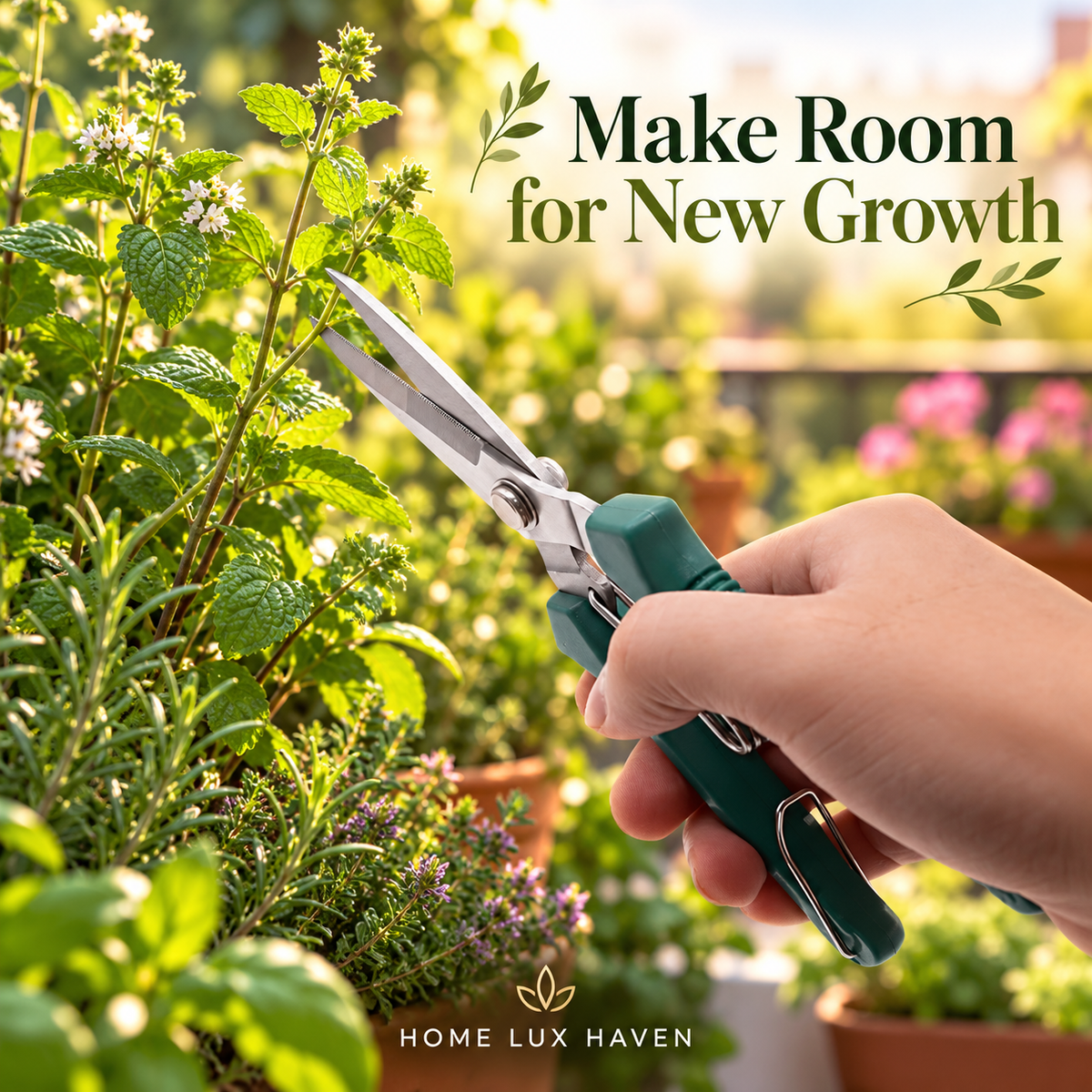 Stainless Steel Garden Pruning Shears ? Sharp Precision Snips for Plants, Flowers & Bonsai - advertising image 02