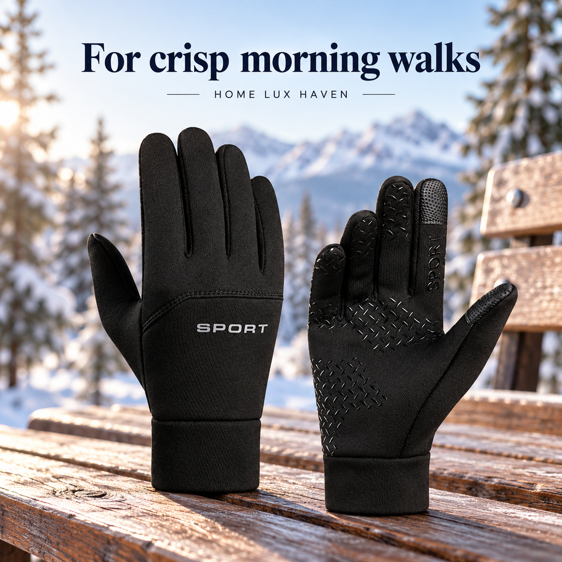 Touchscreen Winter Gloves ? Fleece-Lined, Windproof & Water-Resistant - advertising image 01